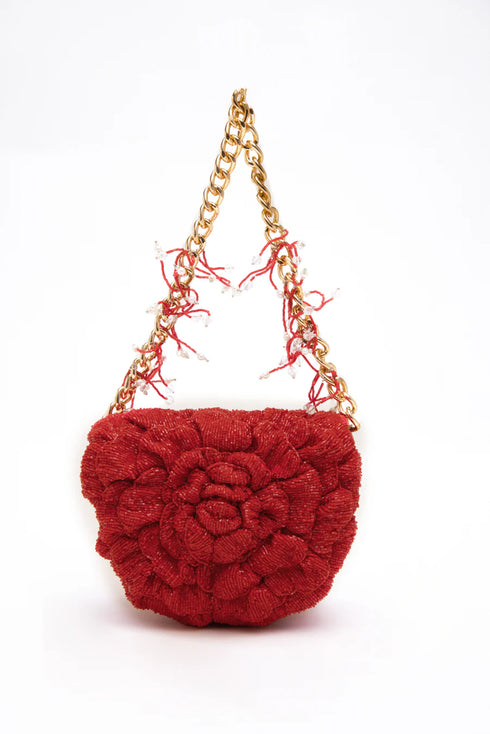 Coco Beaded Mini – Crimzon Red